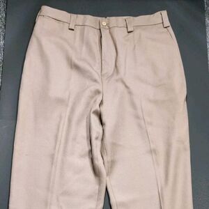 Vtg Orvis‎ Women's Pants Light Brown Size 18 Wool Tweed Dress Pant Trouser